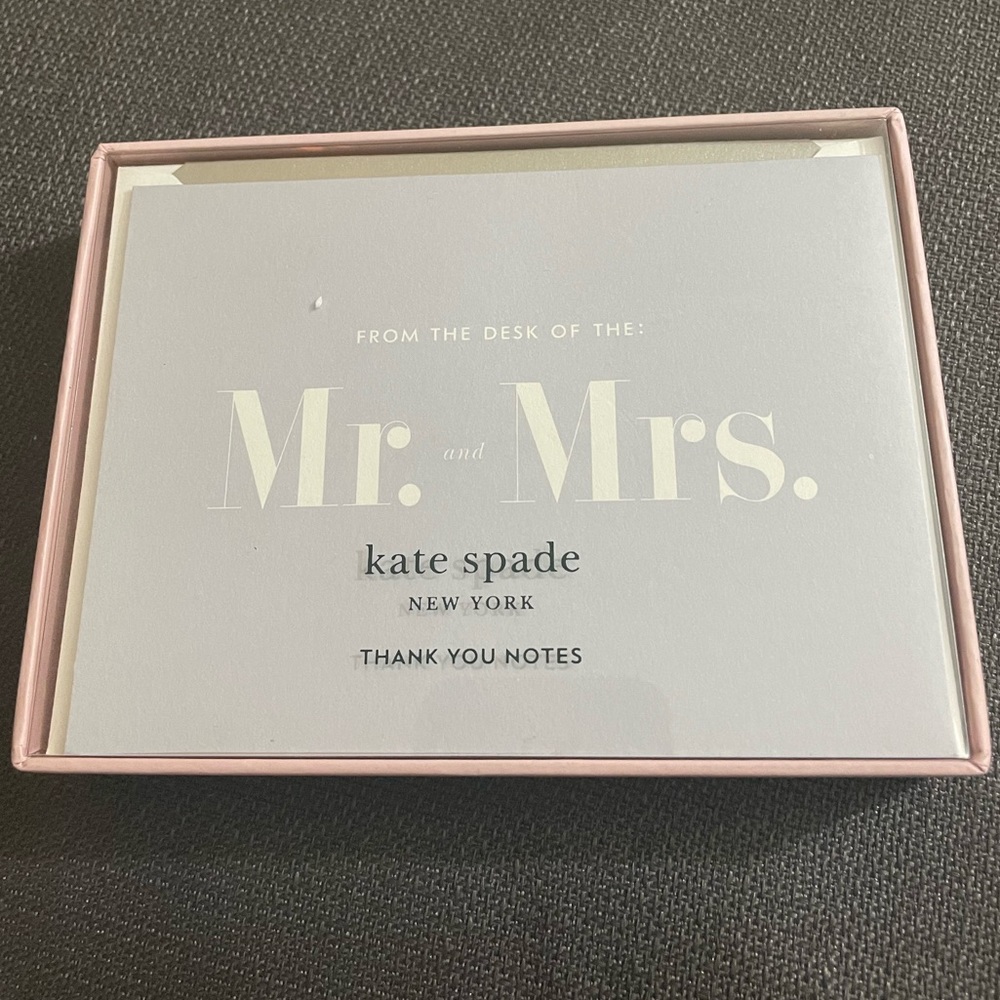 Kate Spade Wedding Thank You Notes NEW IN THE BOX